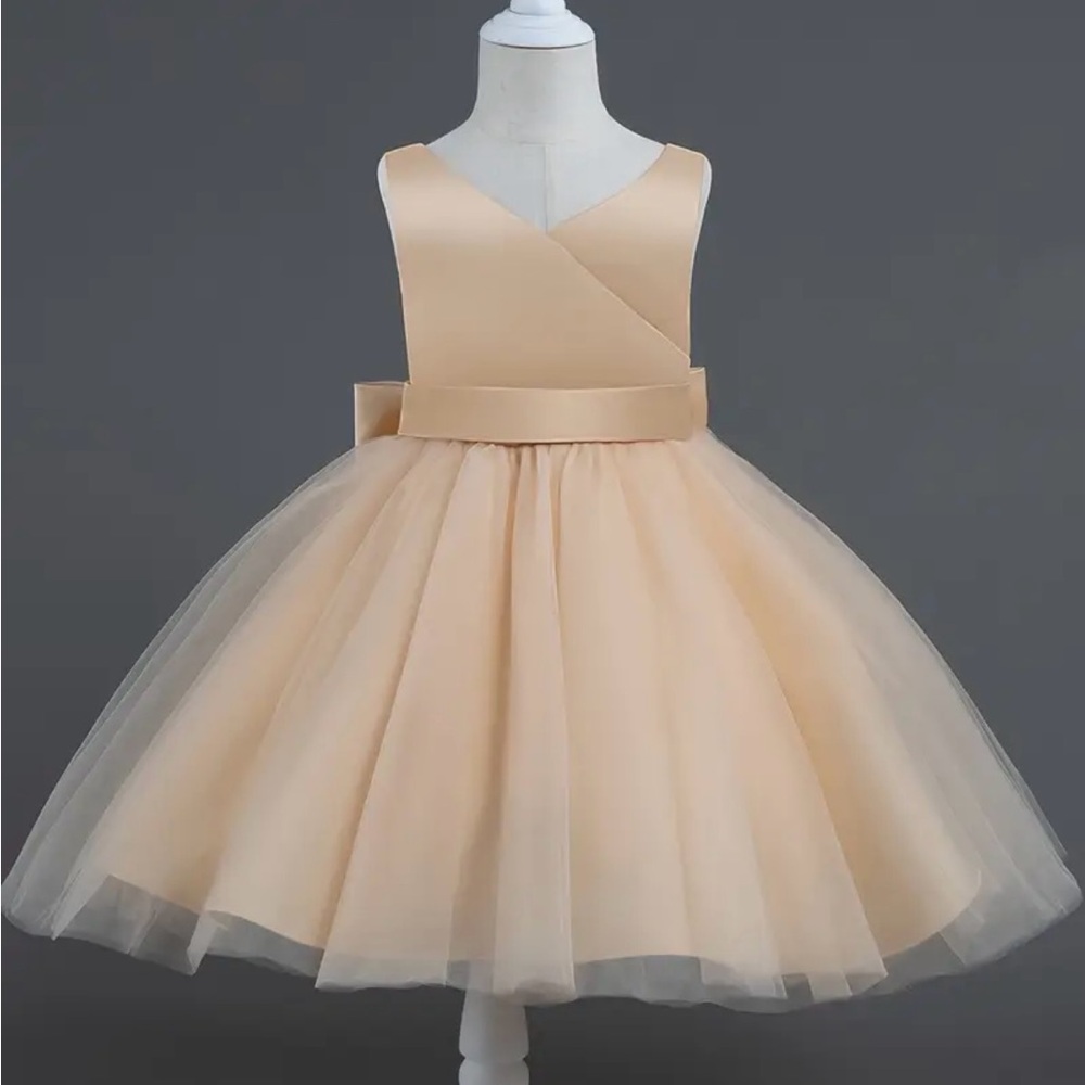 Elegant Cream Kids Dress